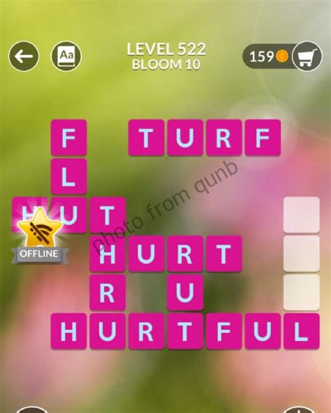 Wordscapes Puzzle Level 522 Answers, Flora Bloom